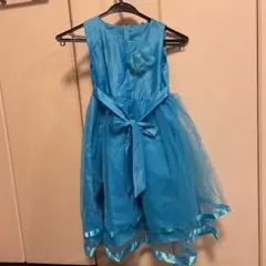 値下げ！しました！！ブルー　ドレス　発表会　120センチ