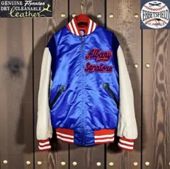 USA製 EBBETS FIELD FLANNELS 袖レザー スタジャン