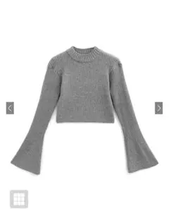 ショート丈フレアスリーブニットトップス[k9353f]