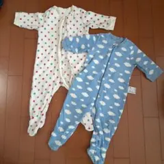 70㎝☆UNIQLO 足付きロンパース+おまけ