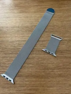 Apple Watch バンド マグネット式 シルバーメッシュバンド 46用