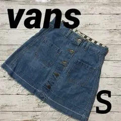 vans ヴァンズ レディース デニムスカート 台形スカート ミニスカートのサムネイル