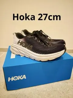 HOKA ランニングシューズ ブラック/ホワイト