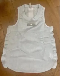 【中古美品】タンクトップ　アディダス バイ ステラマッカートニー　グレー　フリルのサムネイル