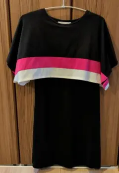 Rady 半袖 バイカラートップス 　ミニワンピ