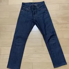 ユニクロ　+Jデニム　セルビッジストレートジーンズ　値下げ　22インチ