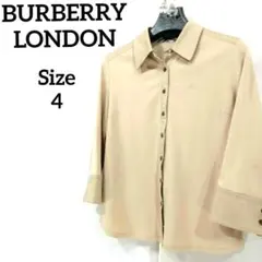 BURBERRY LONDON　バーバリー　シャツ　トップス　ノバチェック　刺繍