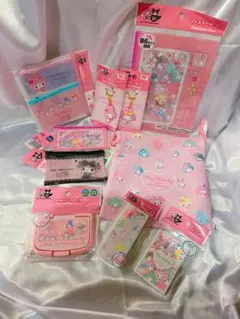 マイメロディ ミラー、ポーチ、ファスナーケース、キーホルダー巾着まとめ売り