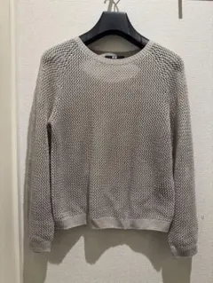 舞様専用【美品】 ユニクロ 3Dメッシュクルーネックセーター ベージュS
