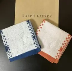 新品　ラルフローレン　タオルハンカチ　2枚セット