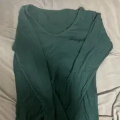 Mango グリーン 長袖Tシャツ