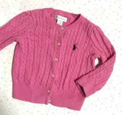 美品【Ralph Lauren ラルフローレン】ケーブル編み カーディガン