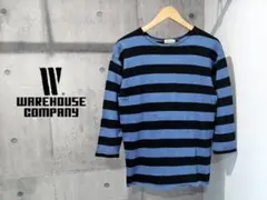 ウエアハウス DUCK DIGGER 7分袖 2インチ ボーダーＴシャツ 38のサムネイル
