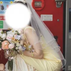 パール付き ウェディングベール（裾ウェーブ・ショート丈）前撮り・挙式用