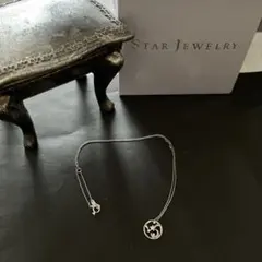 新品未使用品スタージュエリー プラチナ　950ダイヤモンド星月ネックレス