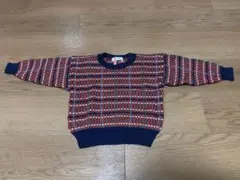 ファミリア　チェック柄セーター 100cm
