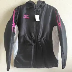 【新品】Mizuno フード付きジャケット ブラック系