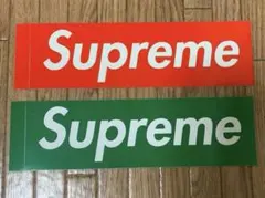 新品supremeボックスロゴステッカー2枚セットのサムネイル