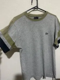 90s USA製　old stussy Tシャツ　シングルステッチ　グレー
