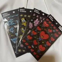 BT21 エポキシステッカーセット 4枚