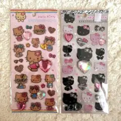 ハローキティ キラキララインストーンシール　日焼け　ゼブラ　ギャル キティ