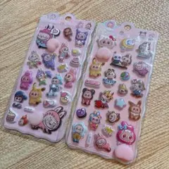 ラブブおしりぷにぷに立体シール2シールセット　サンリオ