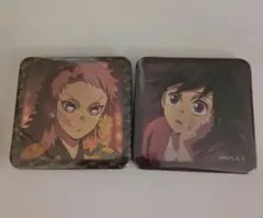 鬼滅の刃 柱稽古編 繋がるスクエア缶バッジ　義勇の羽織　2個セット