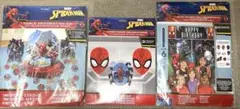 スパイダーマン パーティ デコレーション　パーティグッズ　3セット