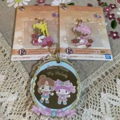 ステンドグラス風メタルチャーム　ミラー　セーラージュピター＆マイメロ　３点セット