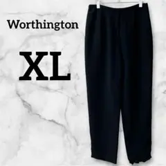 Worthington【14 XL相当】黒 スラックス オフィス ビジネス