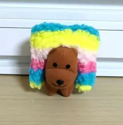 平成レトロ！アフロ犬 ぬいぐるみ サンエックス オサゲ犬 三つ編み