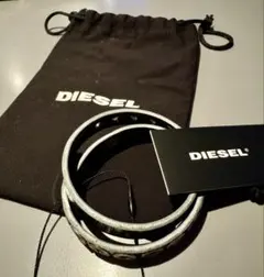 DIESEL 二重ベルト シルバー/ブラックのサムネイル