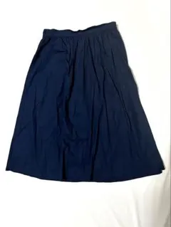 サマンサモスモス スカート コットン100% ネイビー