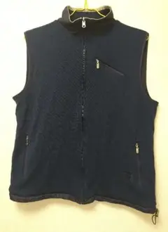 GIVENCHY GOLF フルジップベスト ネイビー サイズL
