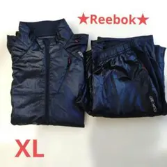 【★美品★】Reebok　 ジャージ上下セット ・黒・XLのサムネイル