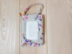 【Francfranc】花柄ポーチ ウェットティッシュケース付き