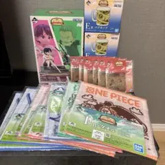 ワンピース一番くじ　C賞フィギュア　マグカップ３個　ハンドタオル10枚セット