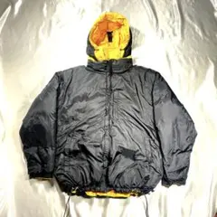 超希少　オールド　ギャップ　リバーシブル　ダウンジャケット　ブラック　イエロー