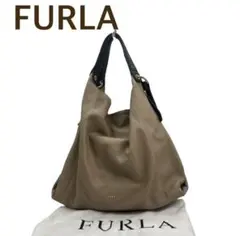 【極美品】フルラ エリザベス 2WAY ホーボー 大容量 A4可 本革 保存袋付