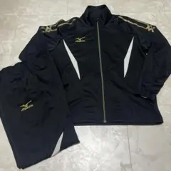 MIZUNO ジャージ 上下セット ブラック ゴールド 野球のサムネイル