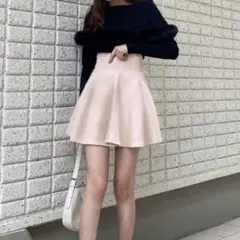 インパン裏地付きコルセット風フレアミニスカート[gm728] グレイル