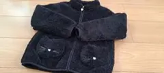エニィファム　フリースブルゾン 黒猫　サイズ120