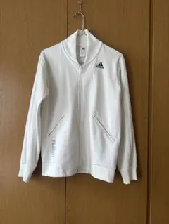 adidas トラックジャンパー　ホワイト Lサイズ