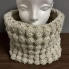 ネックウォーマー　毛糸　ハンドメイド　手作り　スヌード　マフラー
