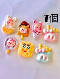 アイス前髪ちゃん デコパーツ 7個