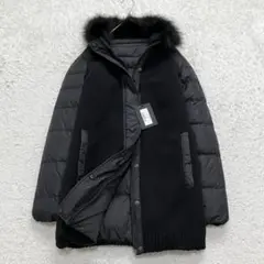 新品✨現行✨デュベティカ ダウンジャケット リバーシブル フォックスファー 黒