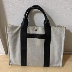 エルメス　サックアーネMM トワル　ネゴンダキャンバス　レザーハンドバッグのサムネイル