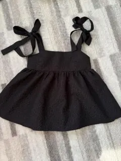 titivate リボン付き黒ビスチェ