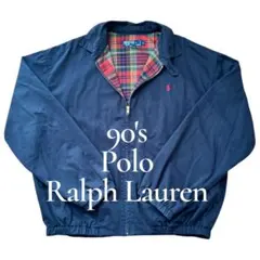 90's Polo Ralph Lauren スイングトップ 裏チェック柄 L