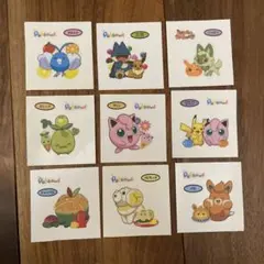 ポケモンパンシール 9枚セット　ポケモンパン　ポケモン　シール